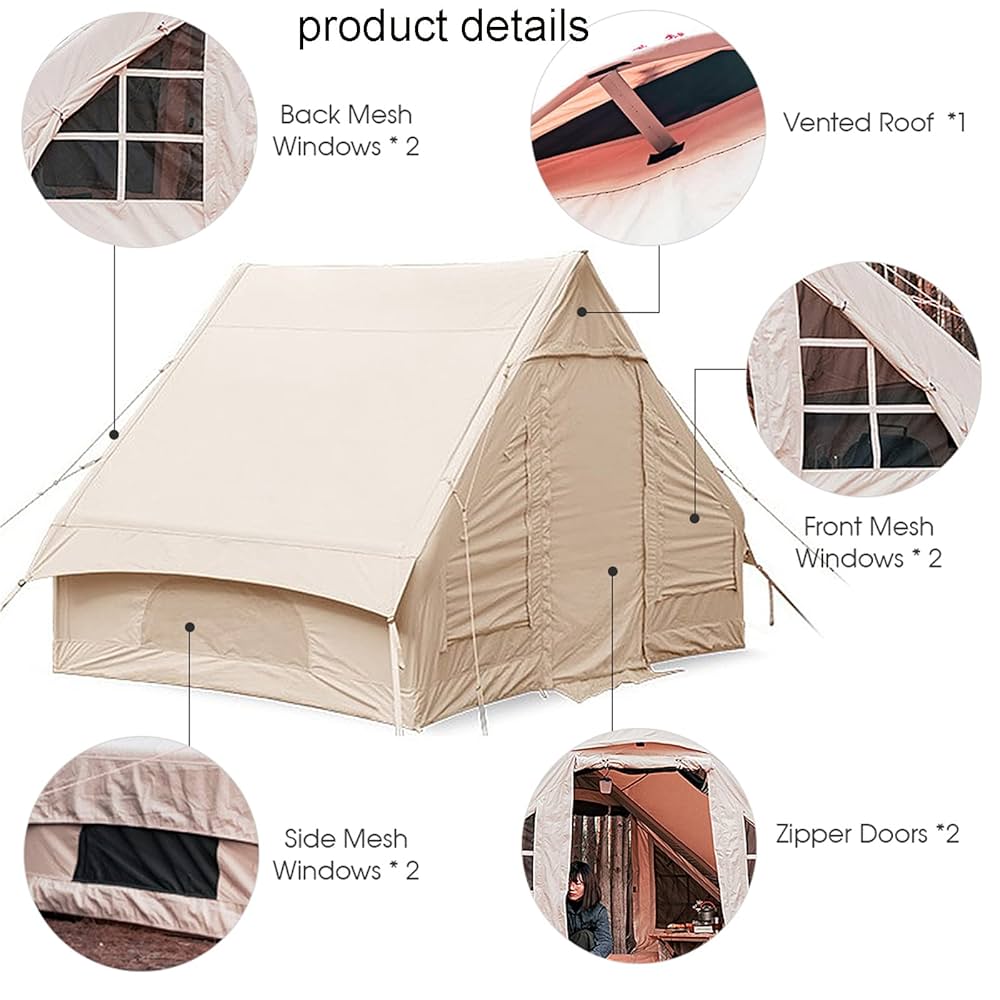 Amazon.com : JXUFGYES Glamping Tent Inflatable, Easy Setup
